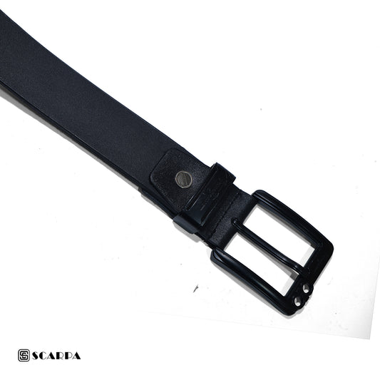 4 CM Genuine leather Belt - lux - BLACK Color Model 444