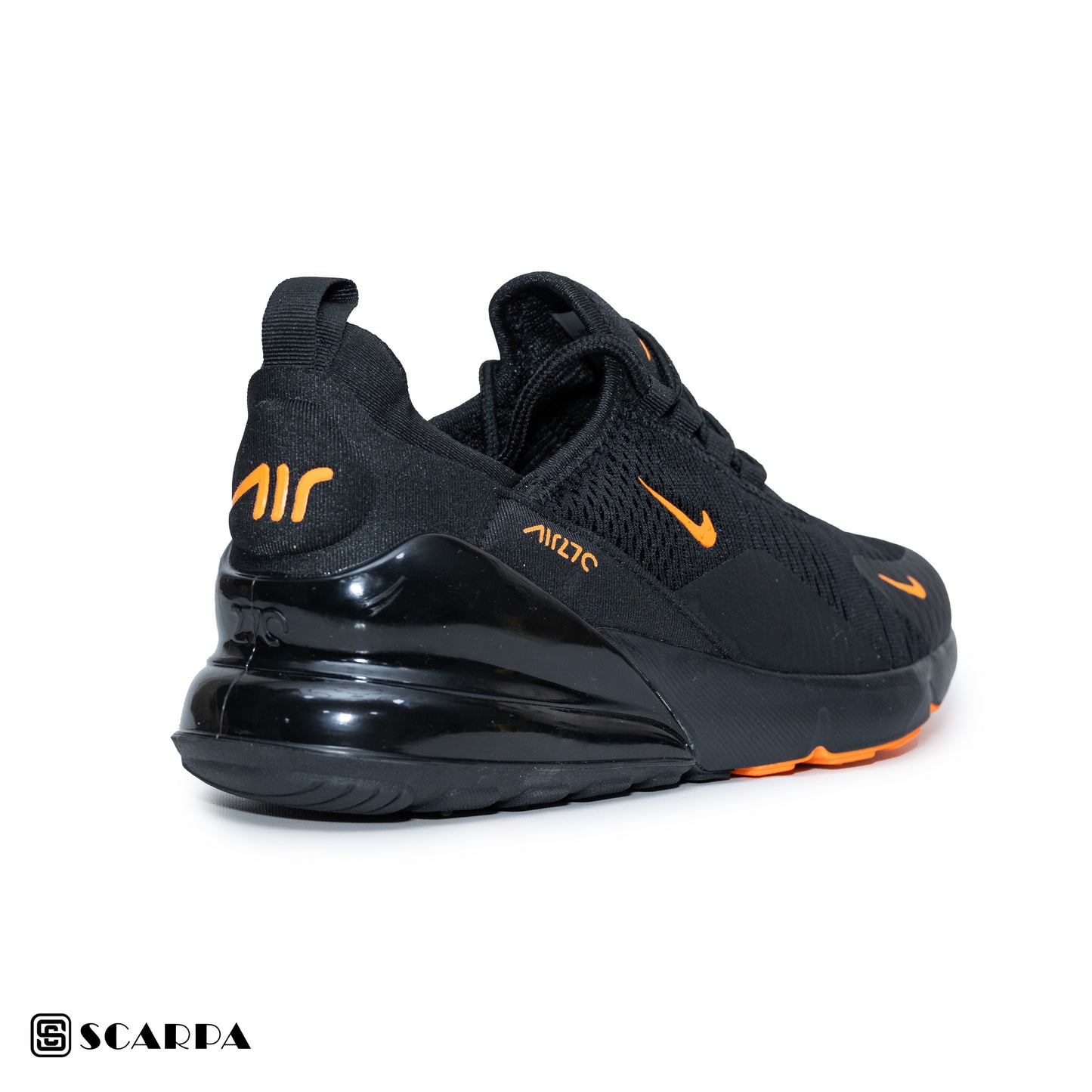 New comfortable Fashion Sneakers withBLACK&ORANGE Color ,Scarpa Model AIRMAX