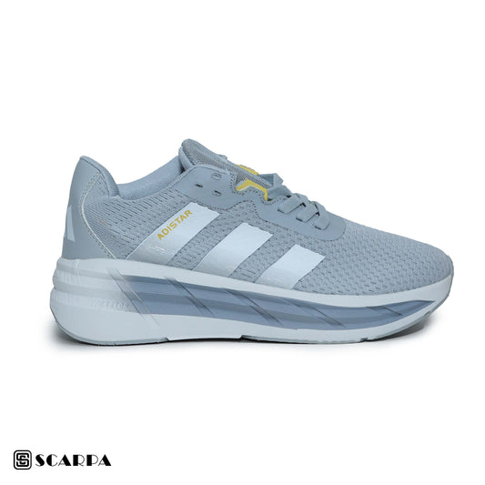 New comfortable Fashion Sneakers with GRAY Color ,Scarpa Model ADI STAR