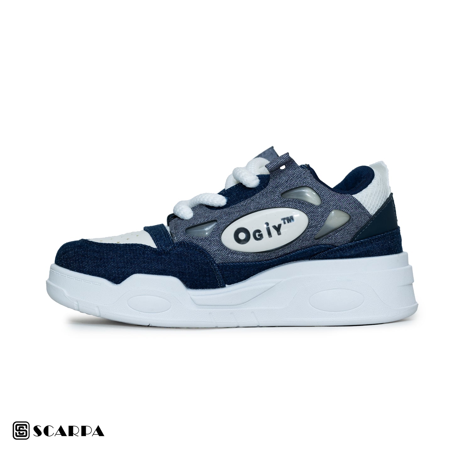 Scarpaa Comfartable Fashion Men Sneakers model OG 17 BLUE/WHITE