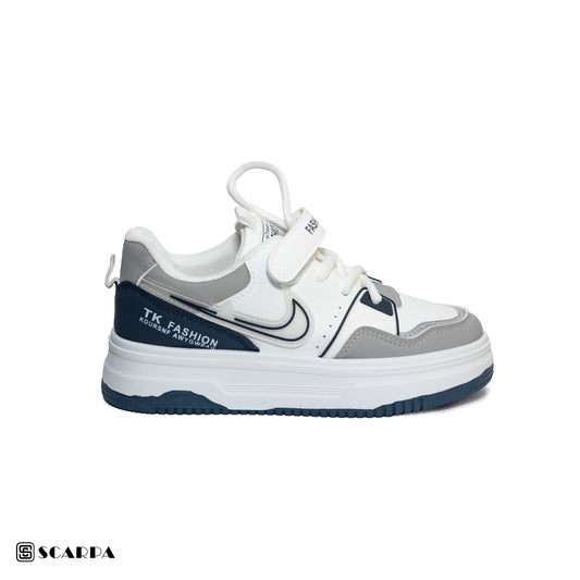 Scarpaa Comfartable Fashion KIDS Sneakers model S-207-WHITE&BLUE