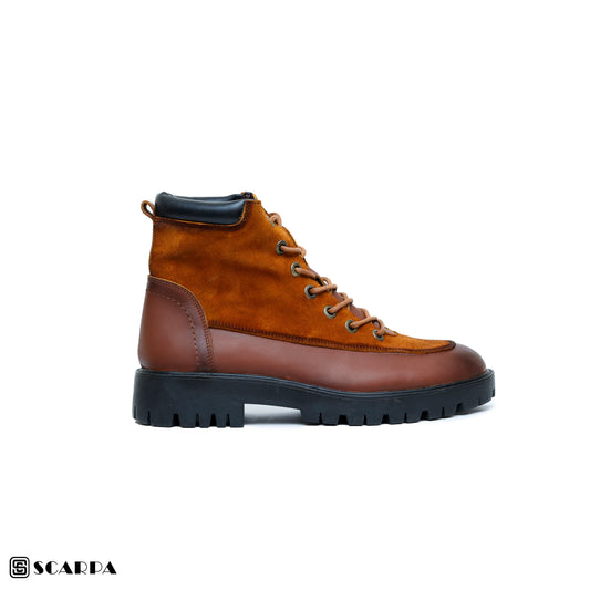 New comfartable Scarpa Leather Boot with HAVAN Color Model V R09
