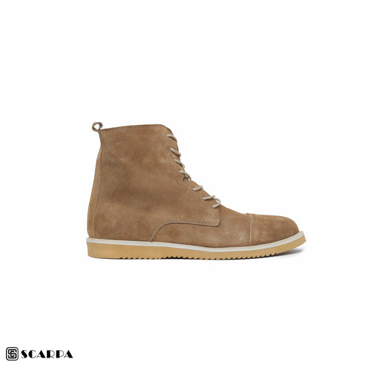 New comfartable Scarpa Leather Boot with COFFE Color Model V L2