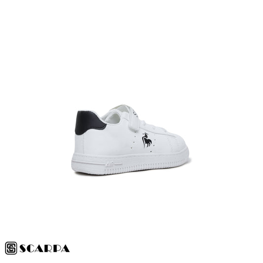 Scarpaa Comfartable Fashion KIDS Sneakers model kids7327-WHITE&BLACK