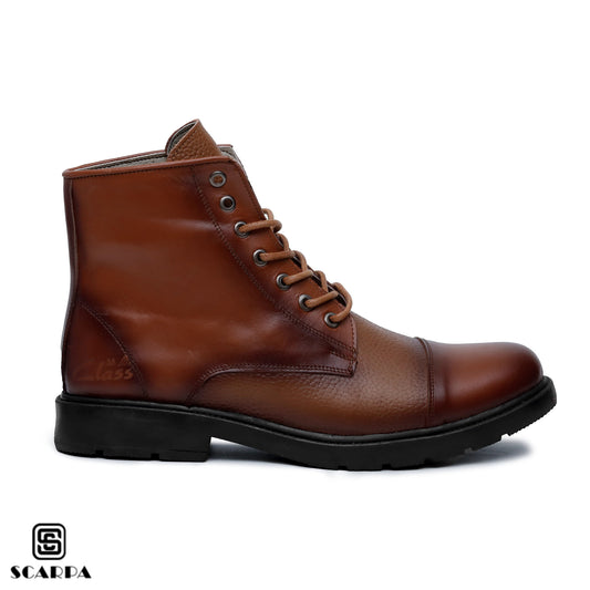 Scarpa Leather Boot with HAVAN Color Model CL 806