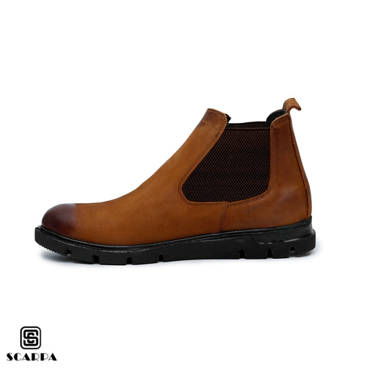 Scarpa Leather Boot with HAVAN Color Model CL 506
