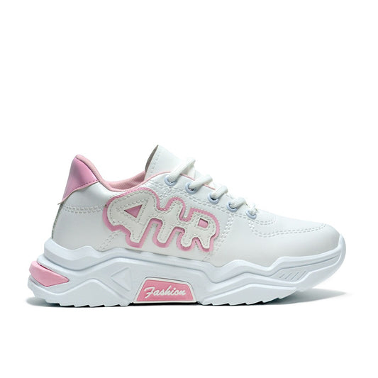 WHITE&ROSE Mesh-Textile Side-Logo Lace-up Running Athletic Shoes for Women ,Scarpa Model ADC12