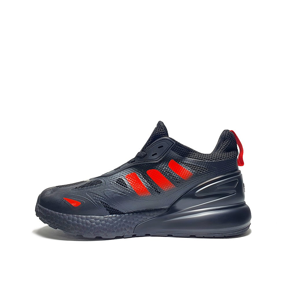 Scarpaa Comfartable Fashion MEN Sneakers model ZX-BLACK&RED