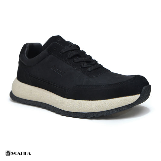 Scarpaa Comfartable Fashion Men's Fashion Sneaker -Durable Rubber BLACK Color CH4