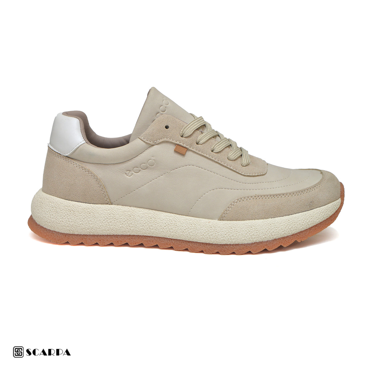 Scarpaa Comfartable Fashion Men's Fashion Sneaker -Durable Rubber BEIGE Color CH1