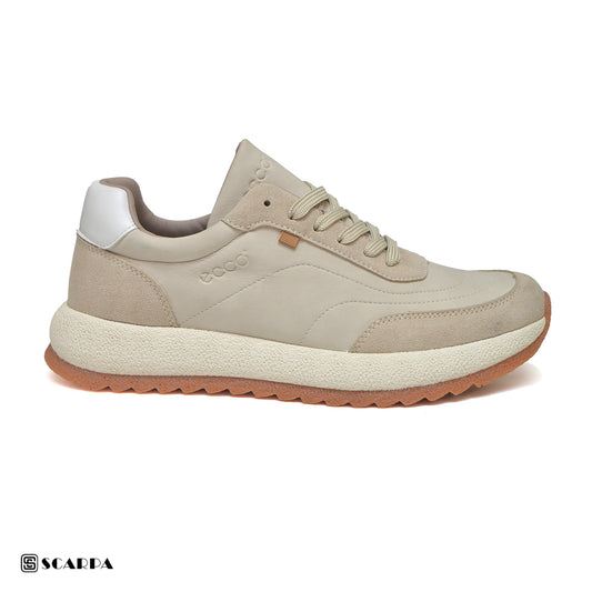 Scarpaa Comfartable Fashion Men's Fashion Sneaker -Durable Rubber BEIGE Color CH1