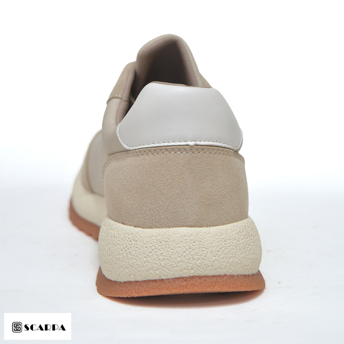 Scarpaa Comfartable Fashion Men's Fashion Sneaker -Durable Rubber BEIGE Color CH1