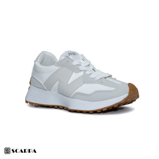 New comfartable Fashion Sneakers with WHITE&BEIGE Color ,Scarpa Model SH2-327