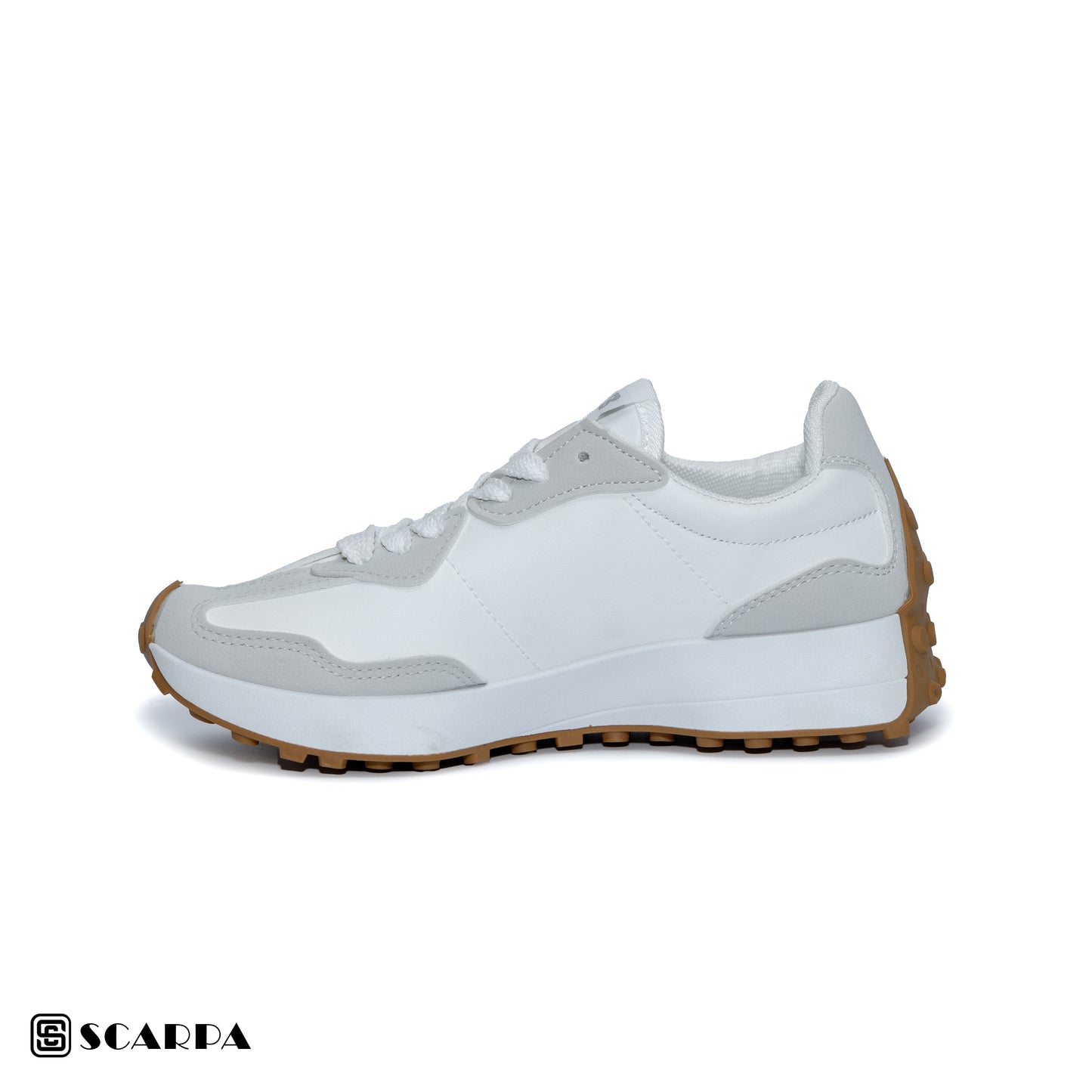 New comfartable Fashion Sneakers with WHITE&BEIGE Color ,Scarpa Model SH2-327
