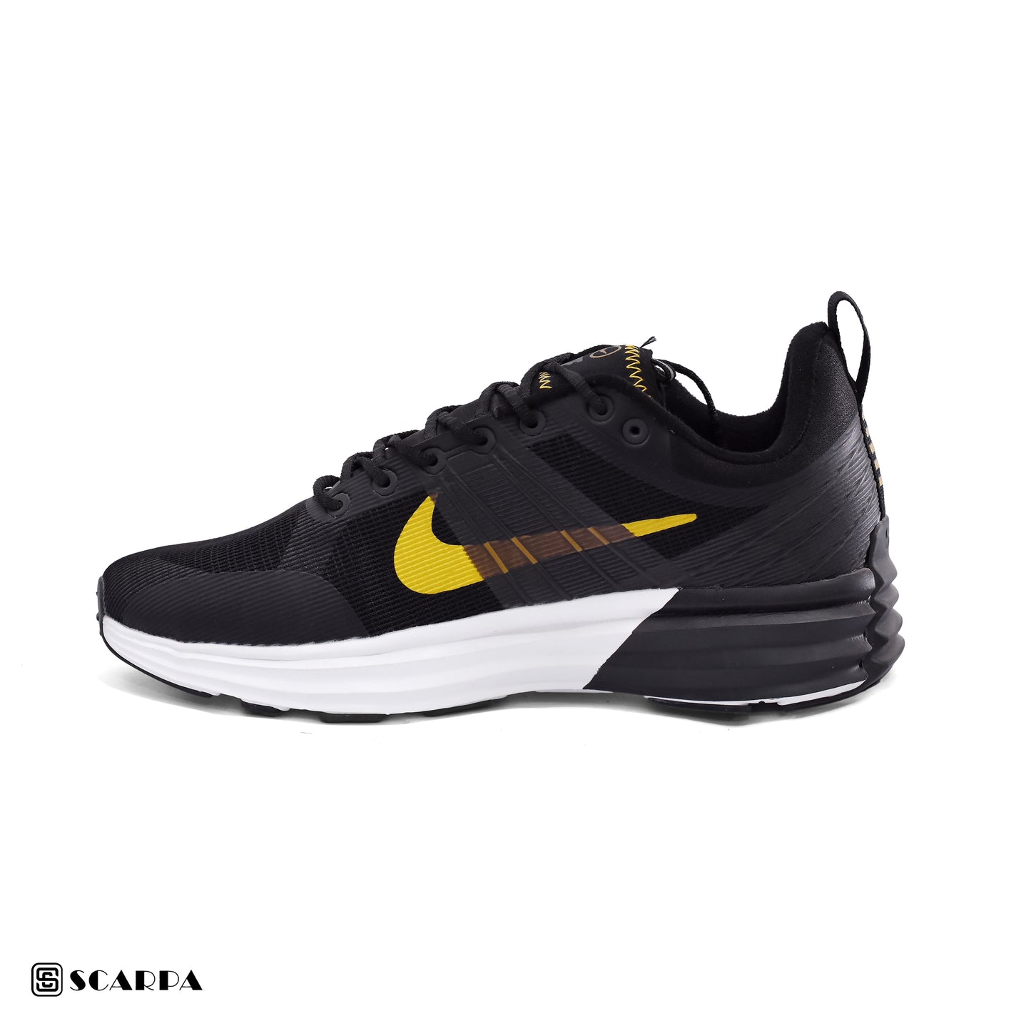 New comfartable Fashion Sneakers with BLACK&GOLD Color ,Scarpa Model NIKE LUNAR