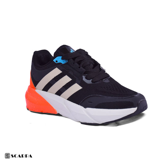 New comfartable Fashion Sneakers with BLACK&ORANGE Color ,Scarpa Model  YZ05