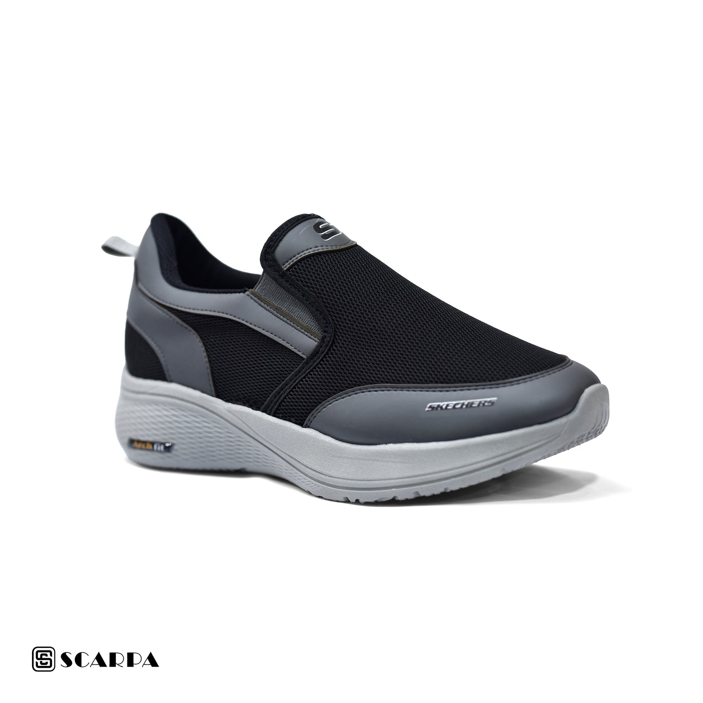 New comfartable Men's Skechers with BLACK&GRAY Color ,Model  SC S100