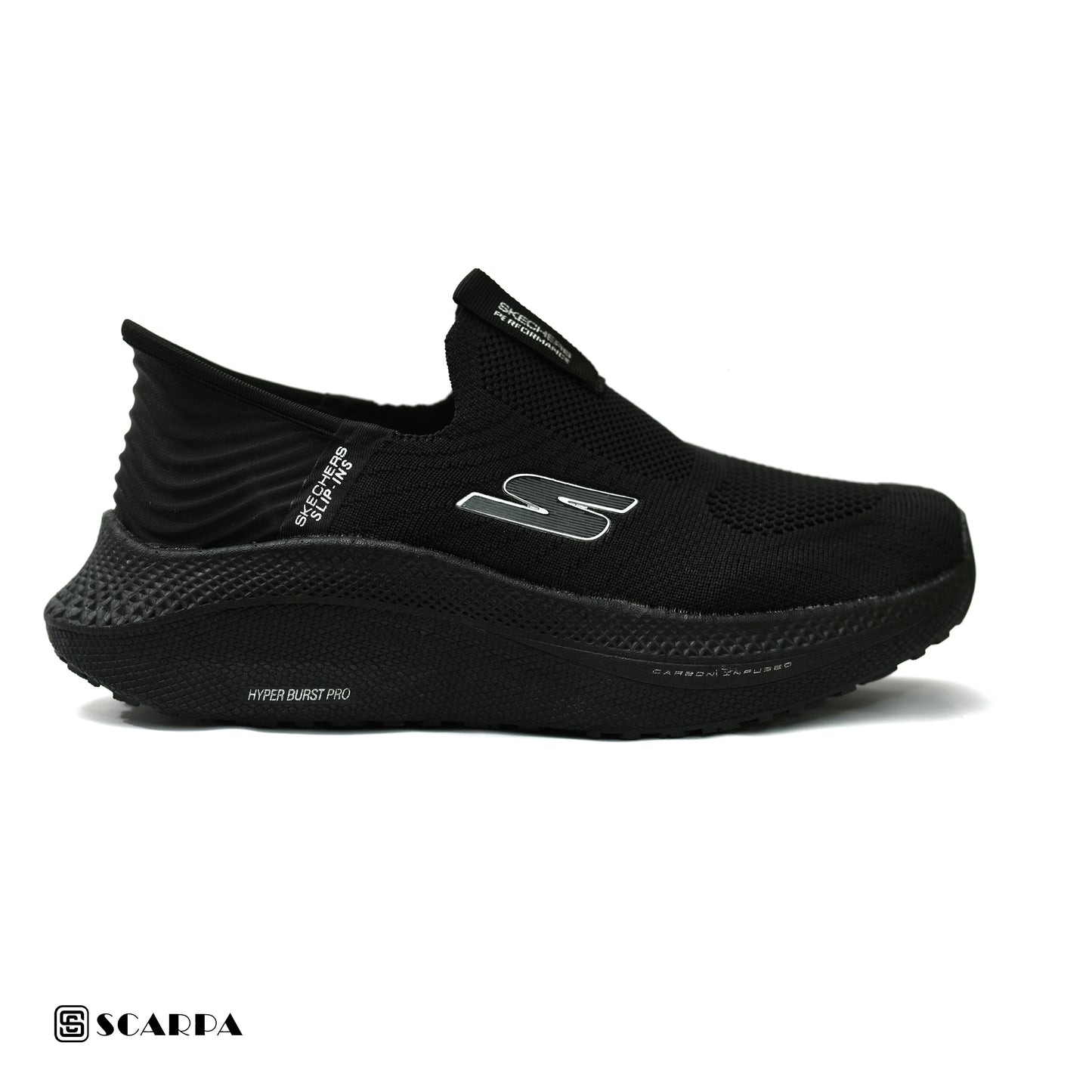 New comfartable Men's Skechers with BLACK Color ,Model  SC SLIP 3