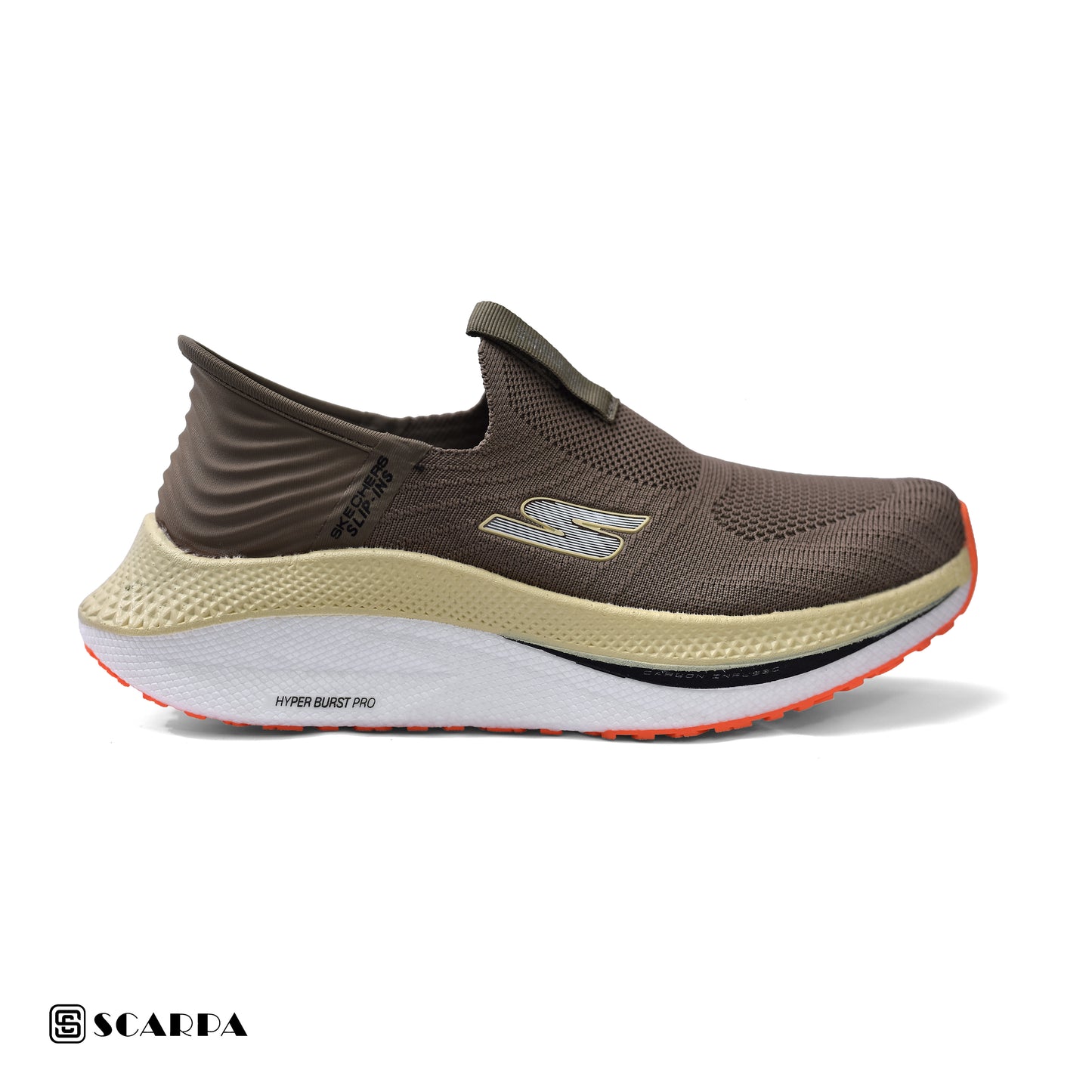 New comfartable Men's Skechers with COFFE Color ,Model  SC SLIP 3