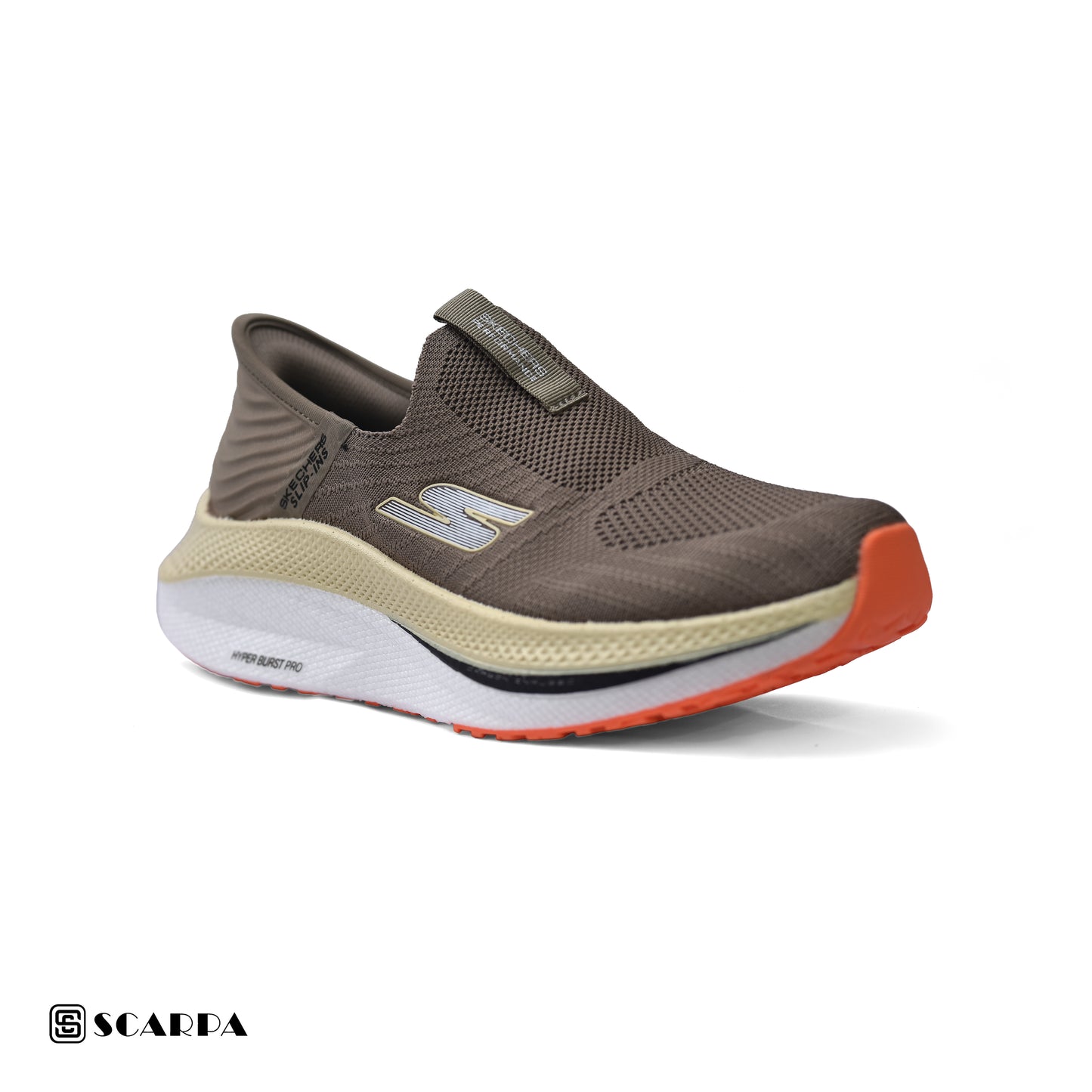 New comfartable Men's Skechers with COFFE Color ,Model  SC SLIP 3