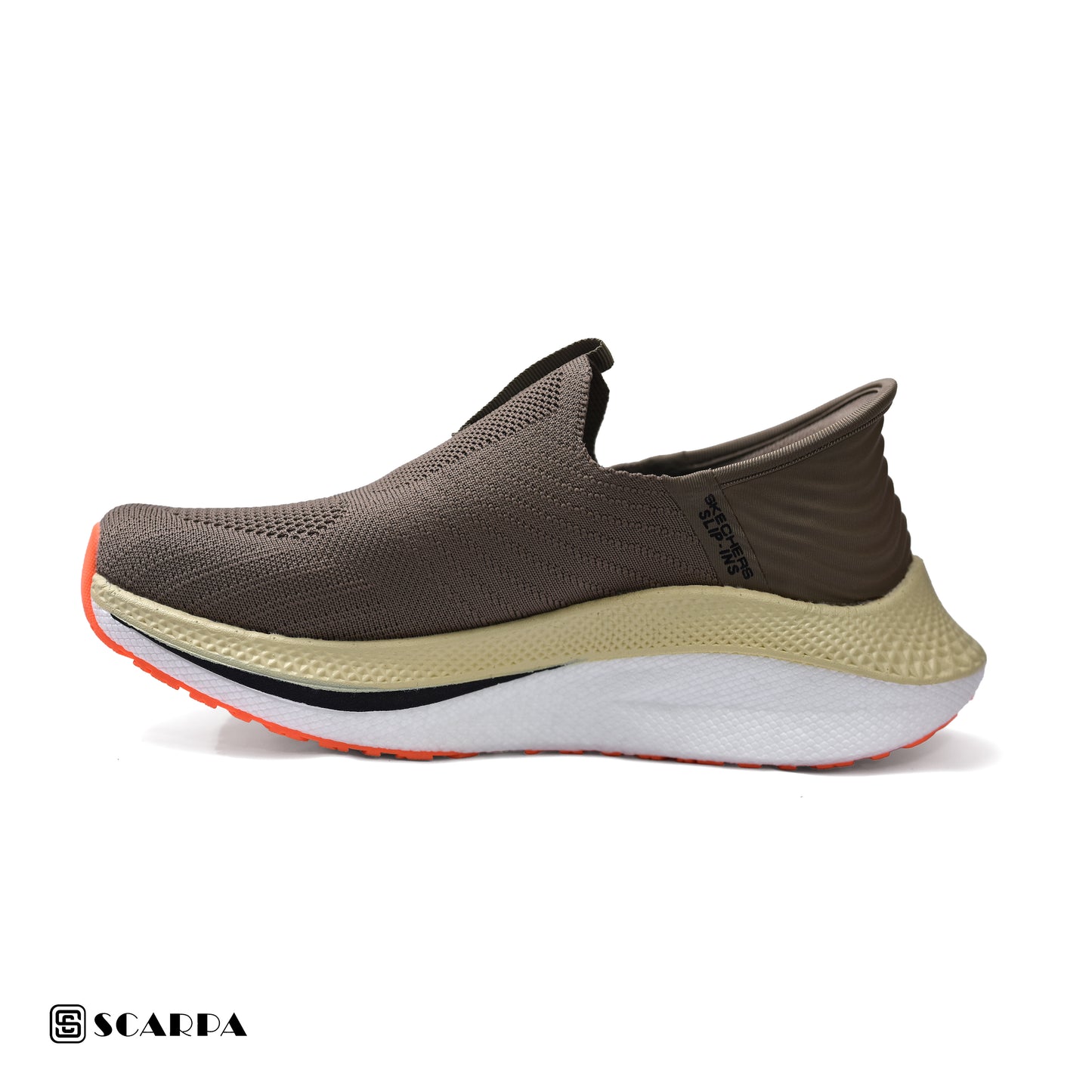 New comfartable Men's Skechers with COFFE Color ,Model  SC SLIP 3