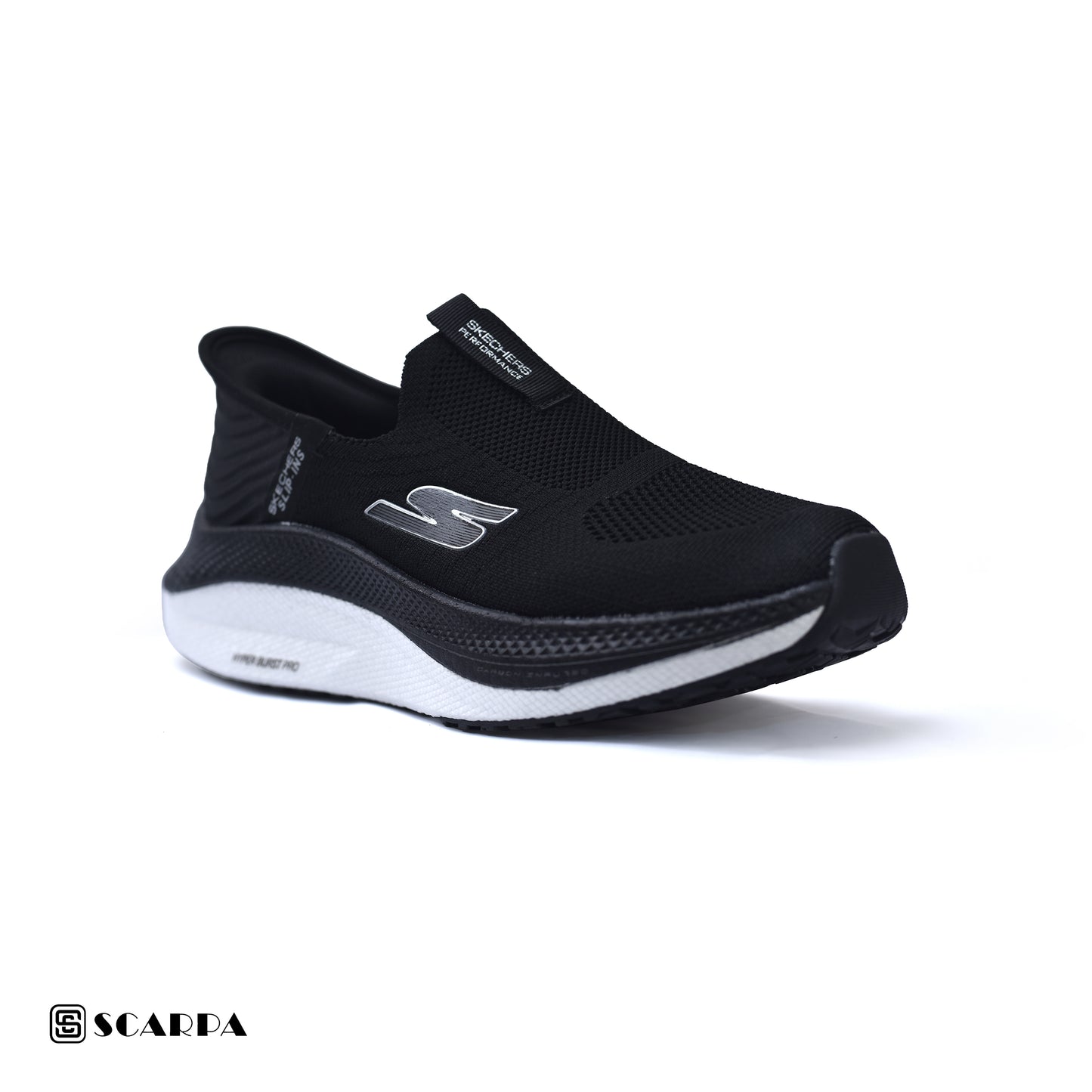 New comfartable Men's Skechers with BLACK&WHITE Color ,Model  SC SLIP 3