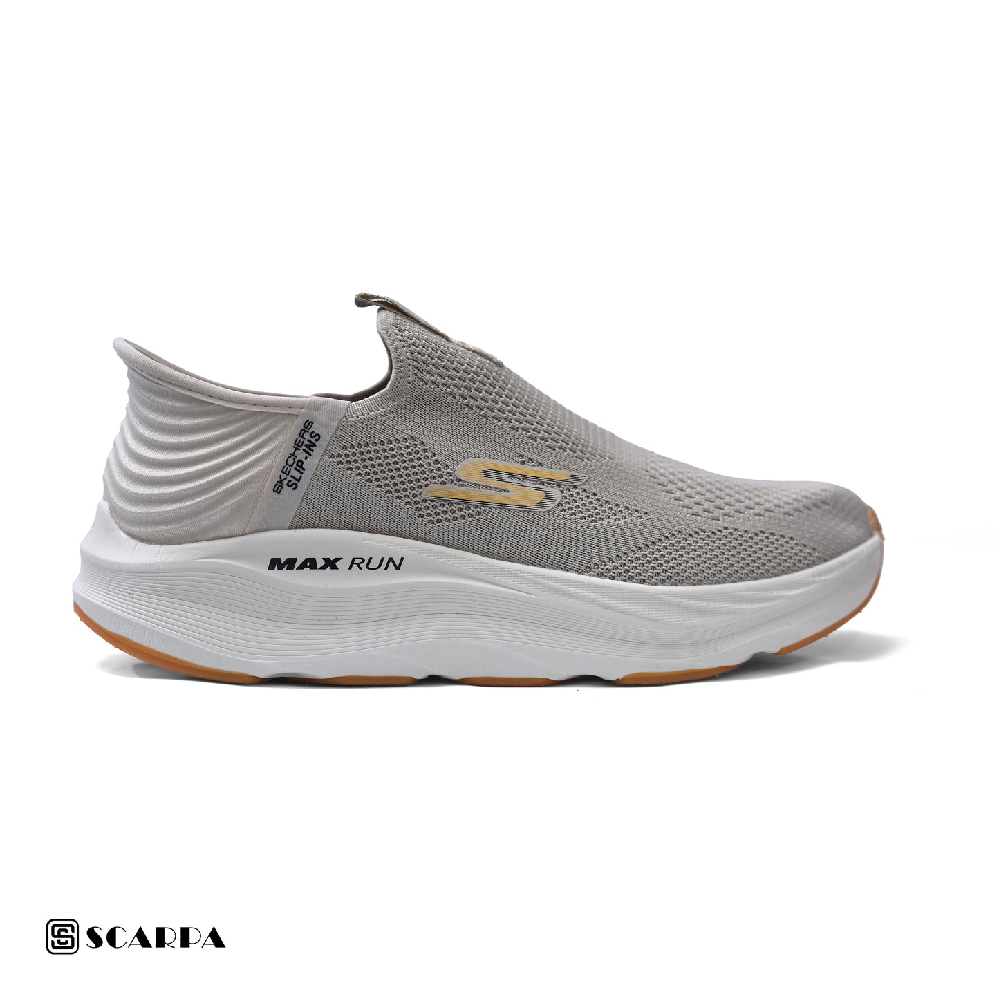 New comfartable Men's Skechers with BEIGE Color ,Model  SC SLIP MAX