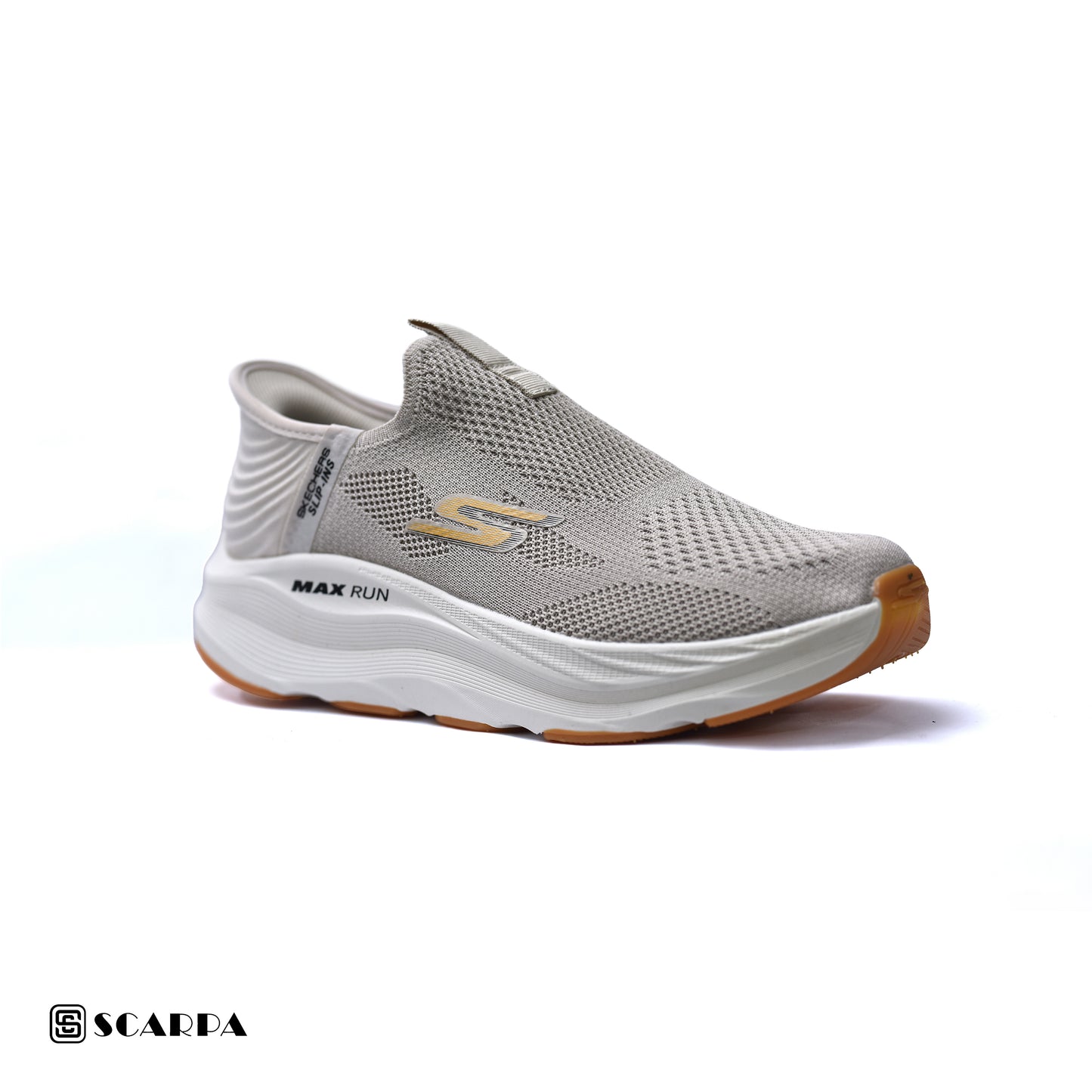 New comfartable Men's Skechers with BEIGE Color ,Model  SC SLIP MAX