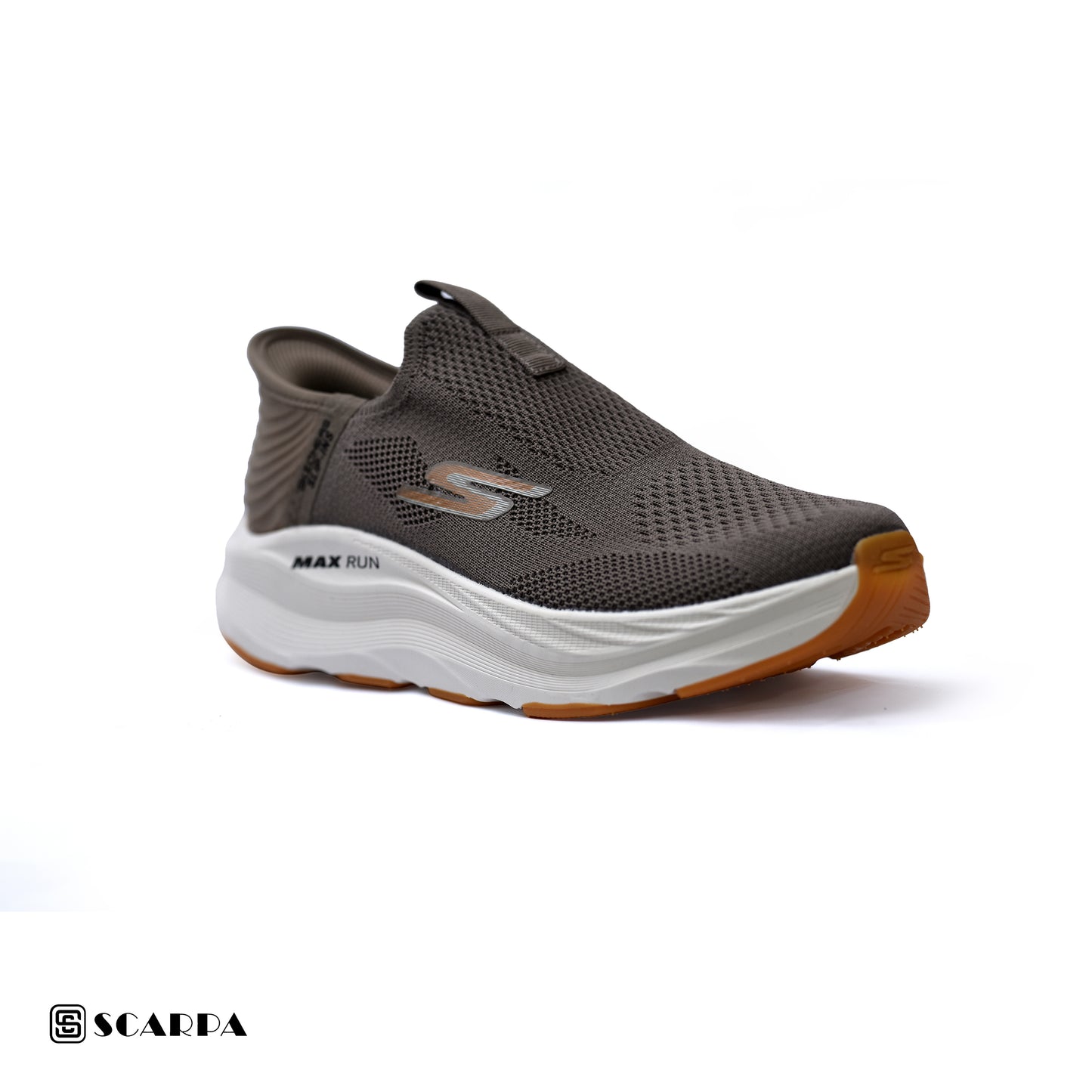 New comfartable Men's Skechers with COFFE Color ,Model  SC SLIP MAX