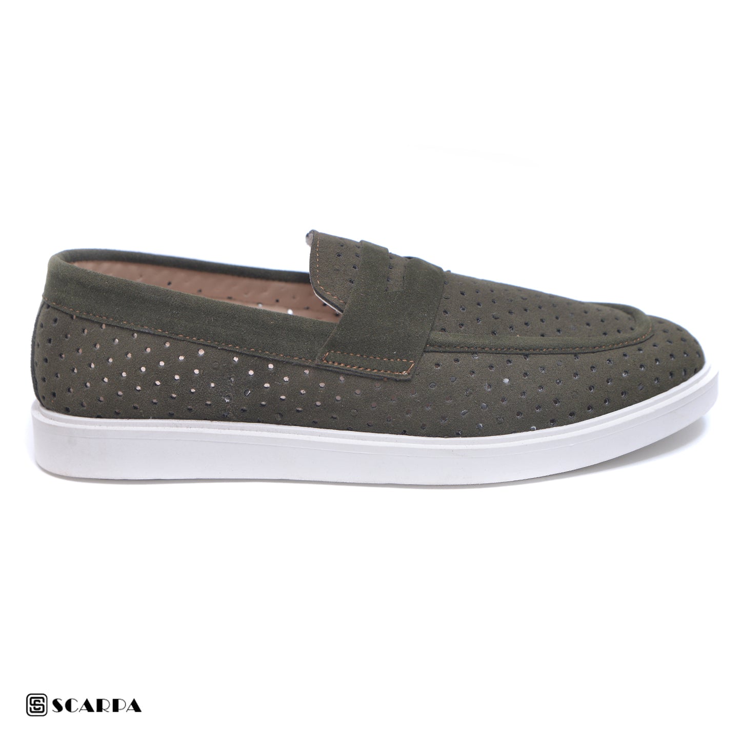 New comfartable Fashion Sneakers with OLIVE Color ,Model V2072