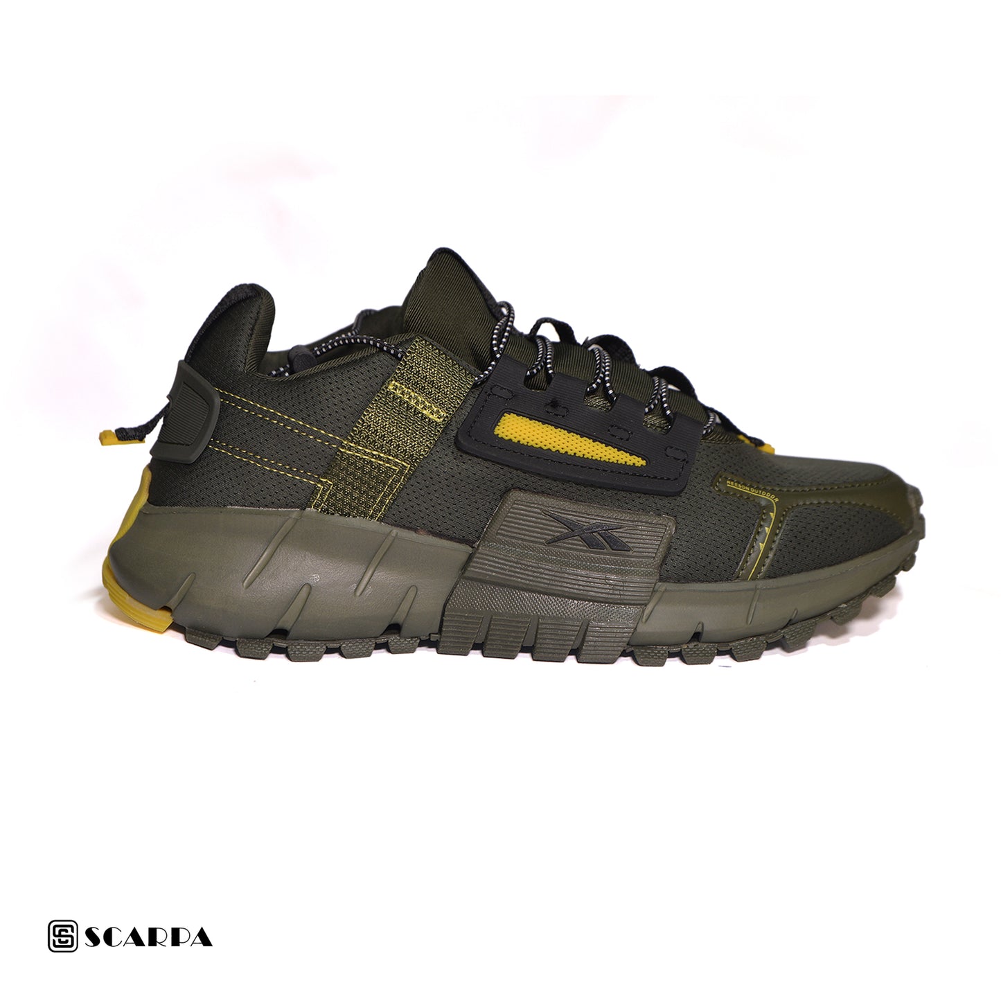 New comfortable Fashion Sneakers with olive Color ,Scarpa Model YZ REEBOK