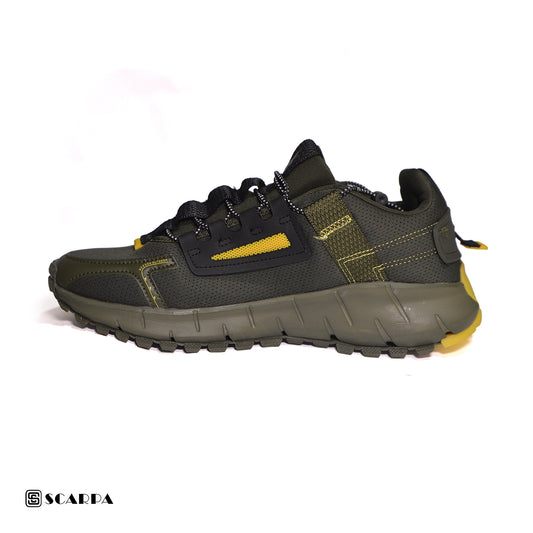 New comfortable Fashion Sneakers with olive Color ,Scarpa Model YZ REEBOK