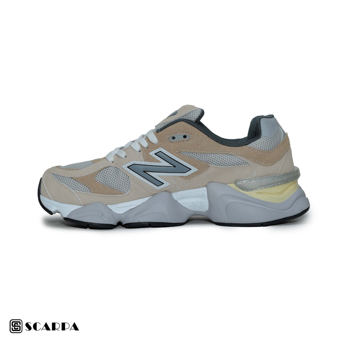 New comfartable Fashion Sneakers with BEIGE Color ,Scarpa Model NewBalance 9060