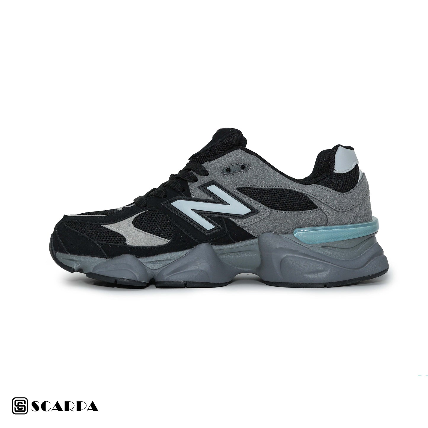 New comfartable Fashion Sneakers with BLACK & GRAY Color ,Scarpa Model NewBalance 9060