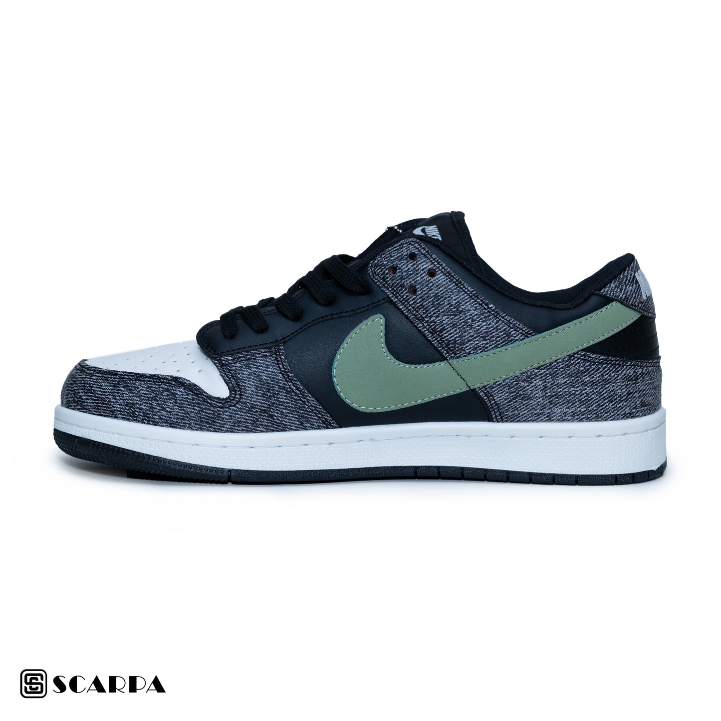 New comfartable Fashion Sneakers with BLACK &GEANS Color ,Scarpa Model SB