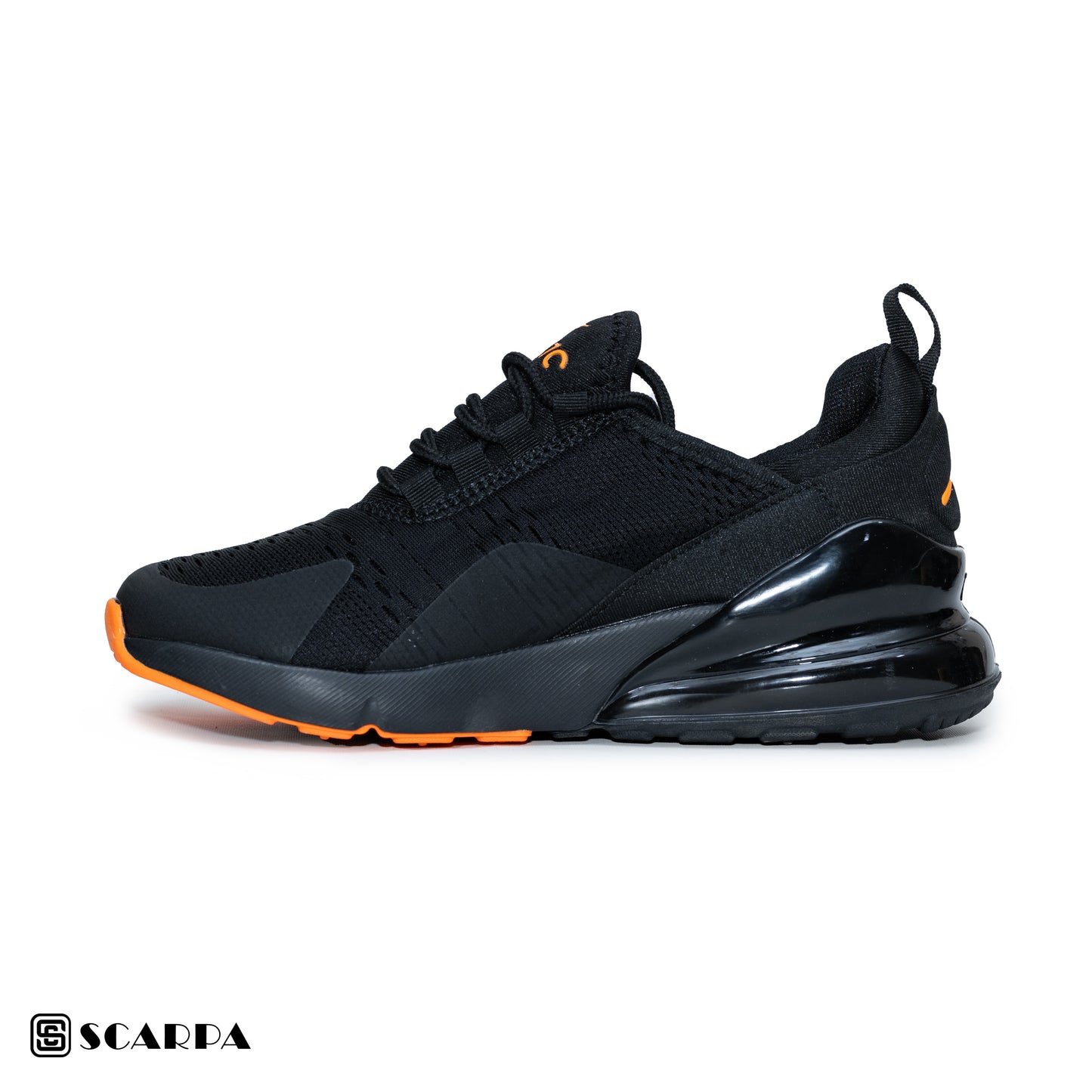 New comfortable Fashion Sneakers withBLACK&ORANGE  Color ,Scarpa Model AIRMAX