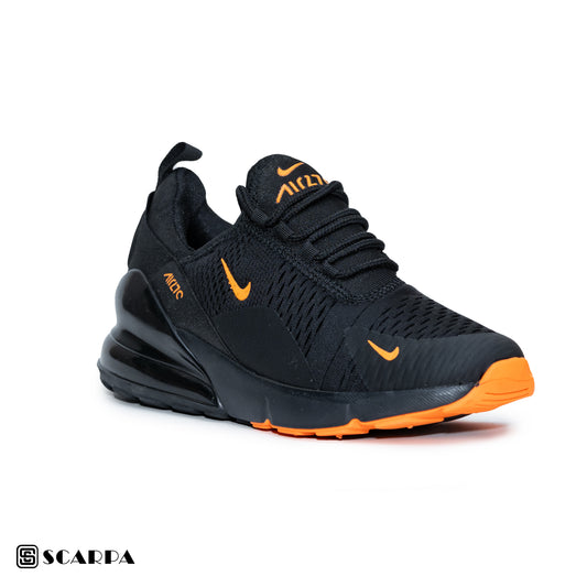 New comfortable Fashion Sneakers withBLACK&ORANGE  Color ,Scarpa Model AIRMAX