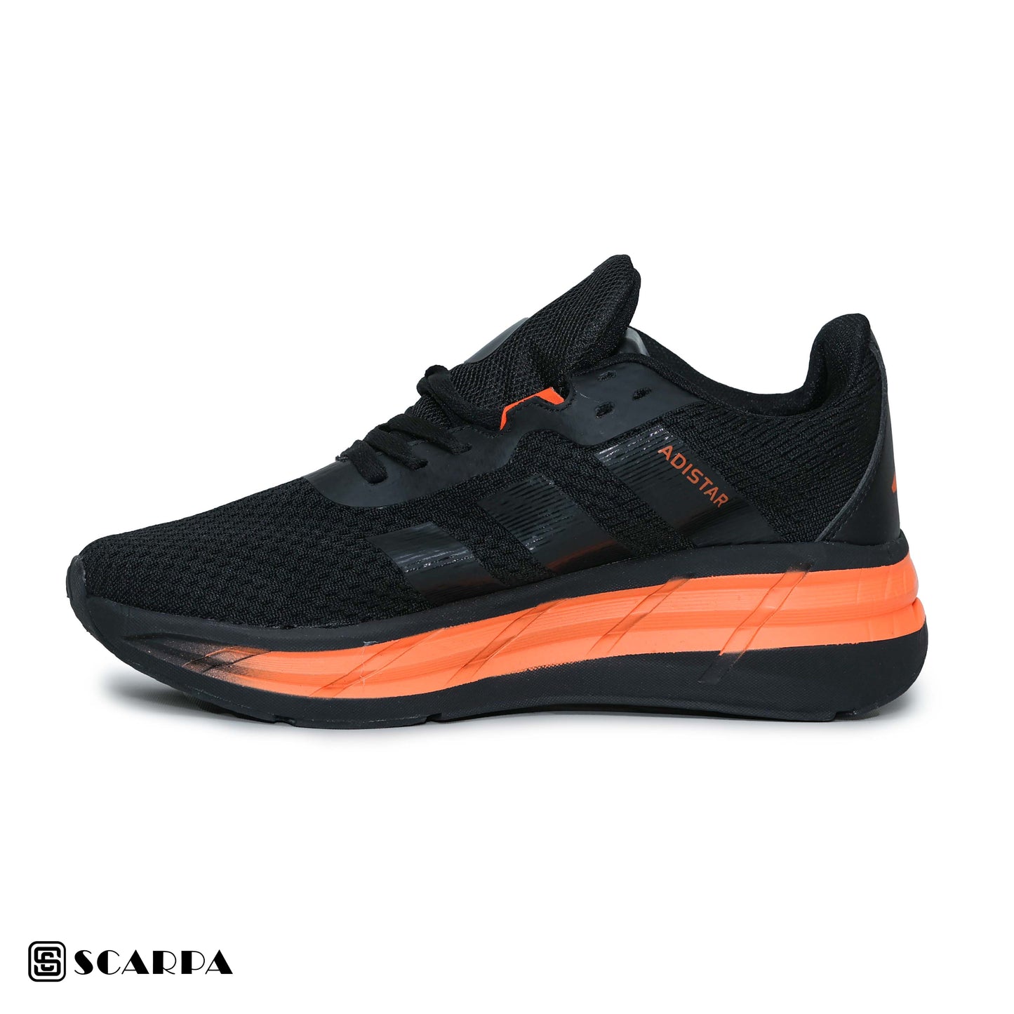 New comfortable Fashion Sneakers with BLACK &ORANGE Color ,Scarpa Model ADI STAR