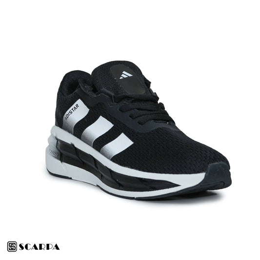 New comfortable Fashion Sneakers with BLACK Color ,Scarpa Model ADI STAR