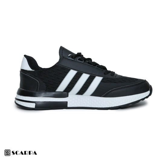 New comfortable Fashion Sneakers with BLACK &WHITE  Color ,Scarpa Model ADI ZX2 500