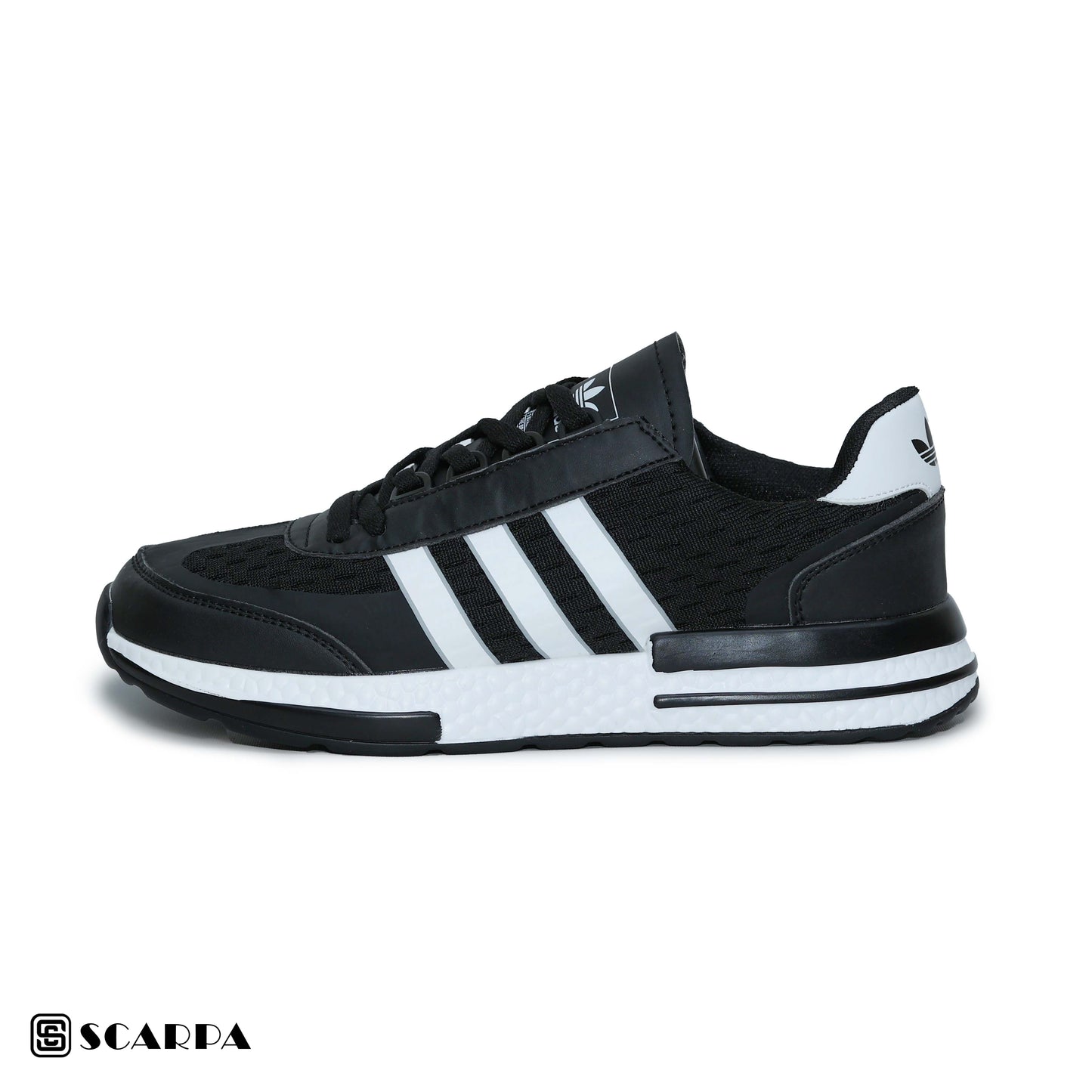 New comfortable Fashion Sneakers with BLACK &WHITE  Color ,Scarpa Model ADI ZX2 500