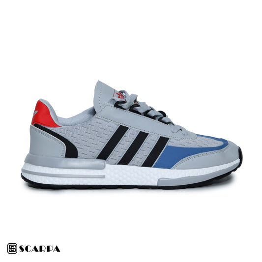 New comfortable Fashion Sneakers with GRAY  Color ,Scarpa Model ADI ZX2 500