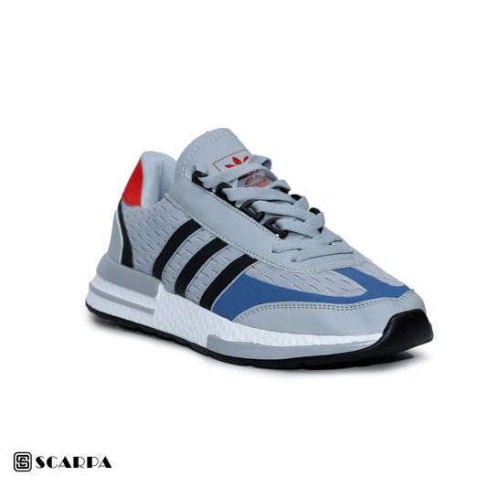 New comfortable Fashion Sneakers with GRAY  Color ,Scarpa Model ADI ZX2 500