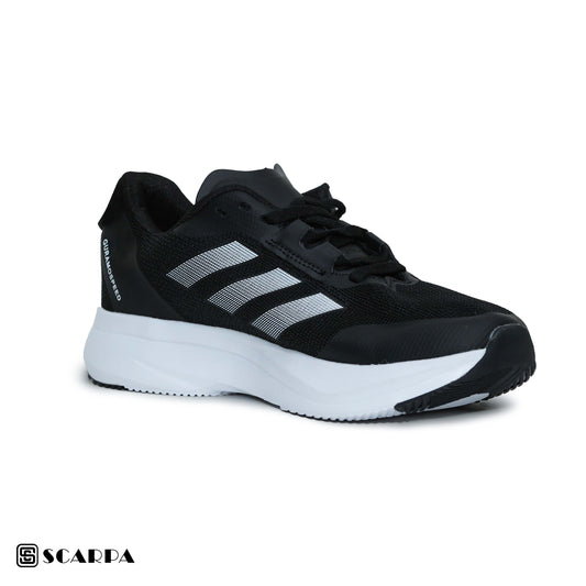 New comfortable Fashion Sneakers with BLACK &WHITE  Color ,Scarpa Model ADI GURAMO