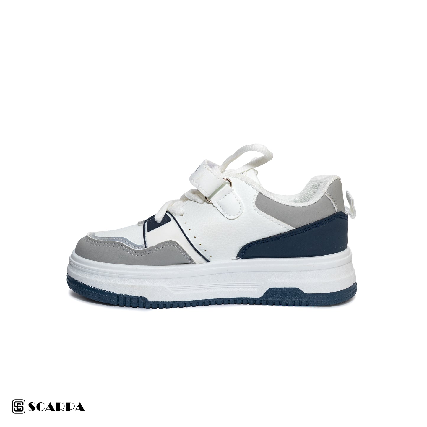 Scarpaa Comfartable Fashion KIDS Sneakers model  S-207-WHITE&BLUE
