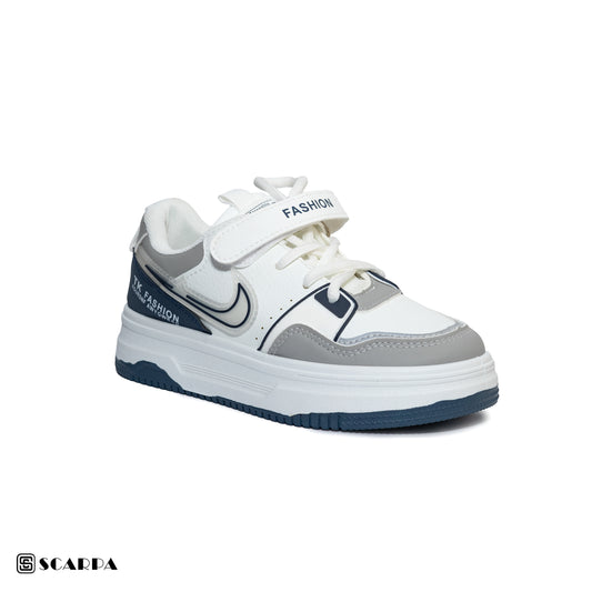 Scarpaa Comfartable Fashion KIDS Sneakers model  S-207-WHITE&BLUE