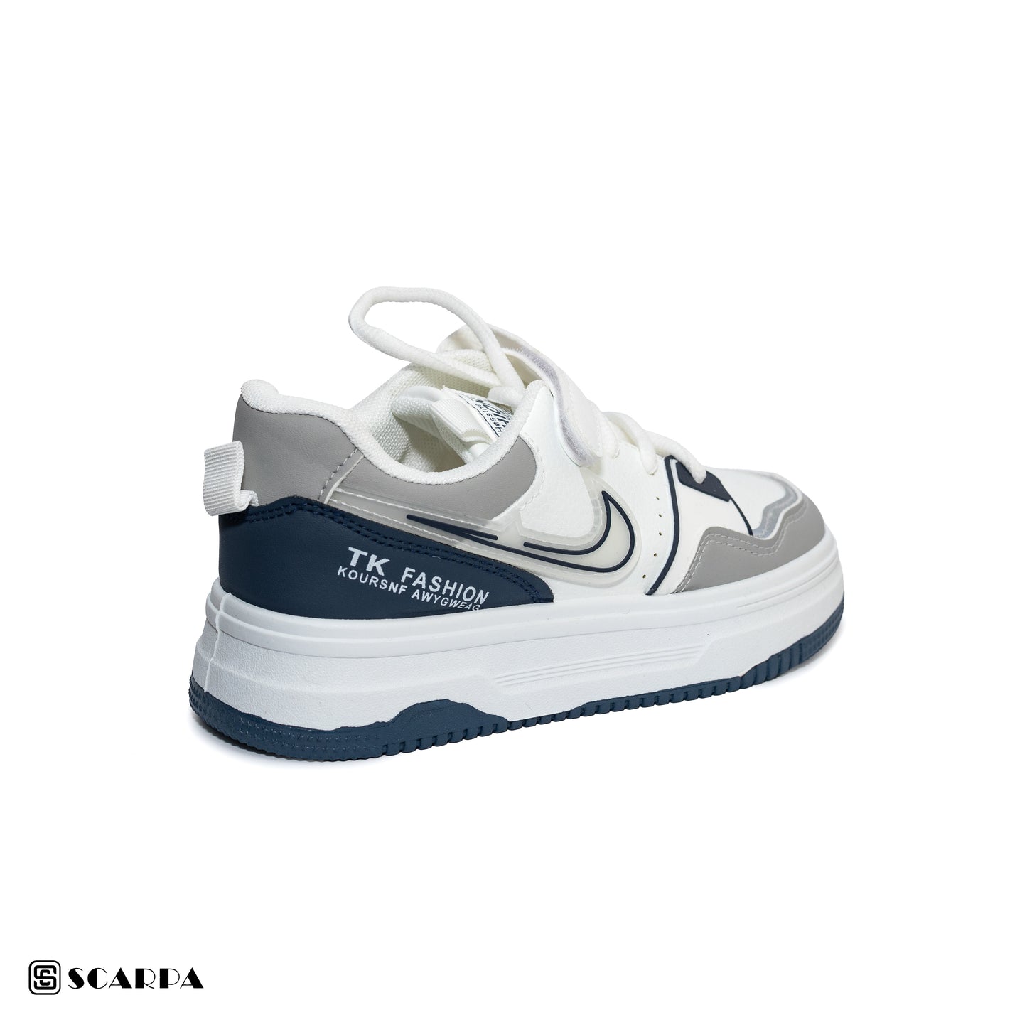 Scarpaa Comfartable Fashion KIDS Sneakers model  S-207-WHITE&BLUE