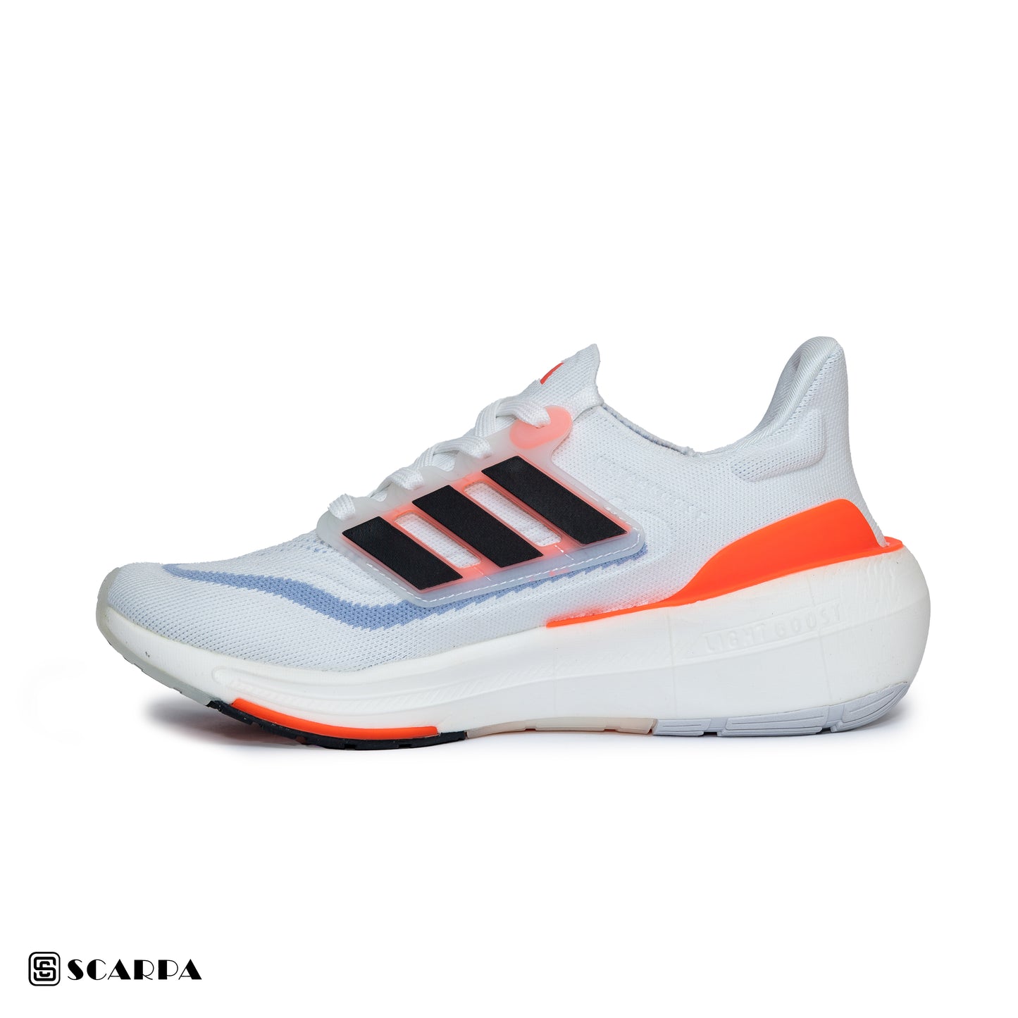 New comfartable Fashion Sneakers with WHITE&RED  Color ,Scarpa Model ULTRA BOOST- MIRROR