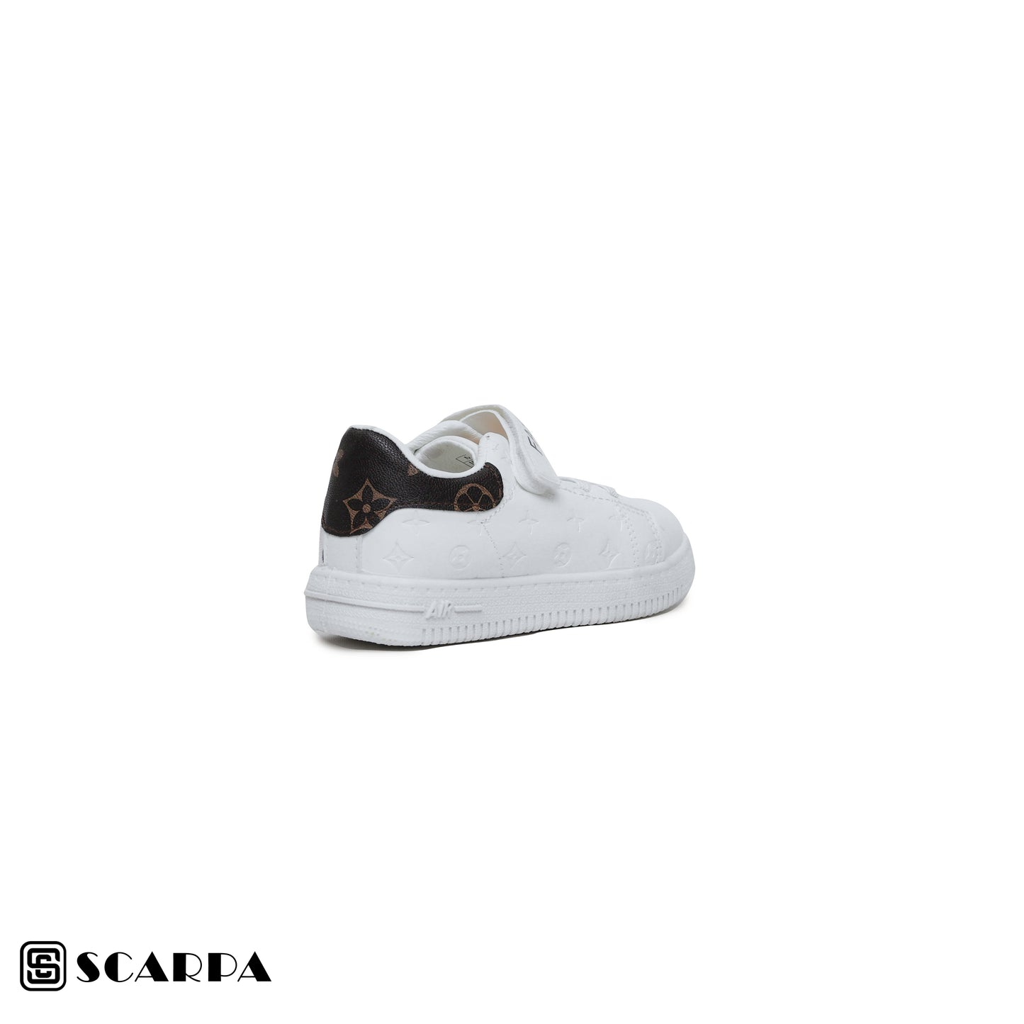 Scarpaa Comfartable Fashion KIDS Sneakers model kids7206-WHITE&BROWEN