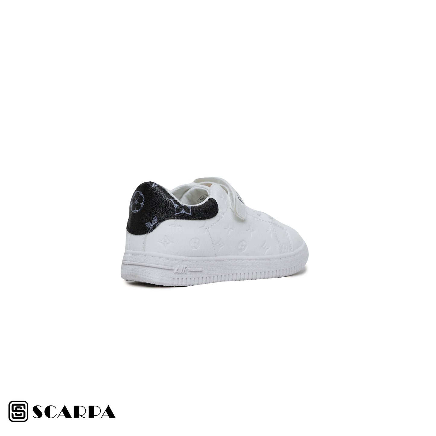 Scarpaa Comfartable Fashion KIDS Sneakers model kids7206-WHITE&BLACK